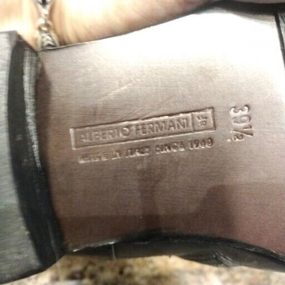 Alberto Fermani Grey Leather Moto Motorcycle Riding Boots SZ US 9 EU 39.5 - Picture 10 of 15